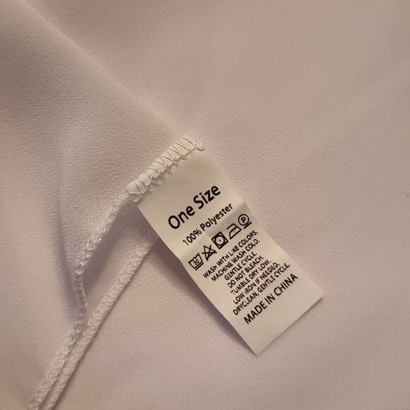 New Elegant White Halter Saronge Fringe Tassel Swimsuit Cover-Up - Picture 8 of 11